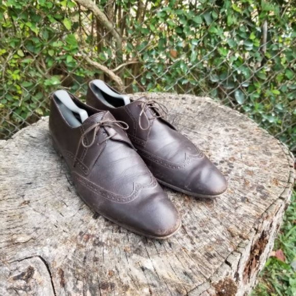 A. Testoni Basic Men\'s Leather Brown Lace Up Shoes main image 4